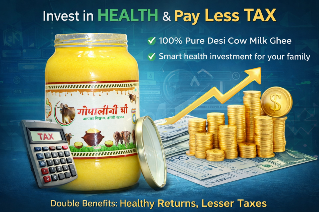 Invest in Health & Save More: Why Gopalini Desi Cow Ghee is a Smart Financial Choice Pure desi cow ghee jar for health investment and smart savings